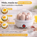 Cozedor de Ovos Elétrico Portátil a Vapor 7 Ovos Bivolt 110V/220V
