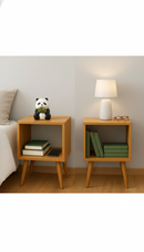 Nicho Mesa de Cabeceira Quadrado com Pés 42x22,5cm em MDF