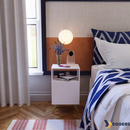 Mesa de Cabeceira Nicho Quarto Casal Decoração Retro Rapallo