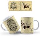 Caneca Personalizada Inspirada no Universo Harry Potter com Nome – 325ml