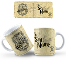 Caneca Personalizada Inspirada no Universo Harry Potter com Nome – 325ml