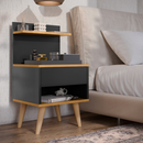 Mesa De Cabeceira Estilo Retro Quarto Sleep