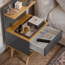 Mesa De Cabeceira Estilo Retro Quarto Sleep