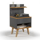 Mesa De Cabeceira Estilo Retro Quarto Sleep