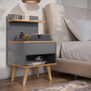 Mesa De Cabeceira Estilo Retro Quarto Sleep