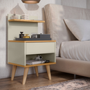 Mesa De Cabeceira Estilo Retro Quarto Sleep