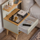 Mesa De Cabeceira Estilo Retro Quarto Sleep