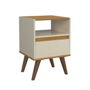QUEIMA DE ESTOQUE PROMOÇÃO! Kit Mesa De Cabeceira Para Quarto Pés Retro 1 Gaveta - Várias Cores