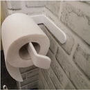 suporte para Porta Papel Higiênico Acessórios Banheiro Fácil Limpeza Garantia Design Moderno sem Ferrugem toalha Cola3 M