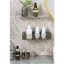 kit 2 Suporte De Shampoo Prateleiras De Banheiro Sem Furo Acrilico Chifre