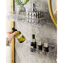 Kit 2 Suportes de Shampoo Acrílico Sem Furo para Banheiro – Design Chifre