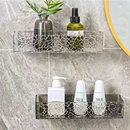 Kit 2 Suportes de Shampoo Acrílico Sem Furo para Banheiro – Design Chifre