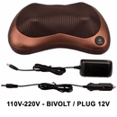 Massageador Shiatsu 8 Esferas para Pescoço, Costas e Lombar