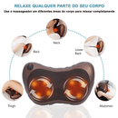 Massageador Shiatsu 8 Esferas para Pescoço, Costas e Lombar