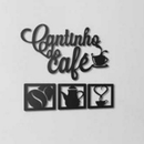 Kit Cantinho do Café com Bandeja Decorativa Manhã