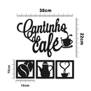 Kit Cantinho do Café com Bandeja Decorativa Manhã