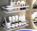 Kit 2 SUPORTE PARA SHAMPOO PARA USO NO BANHEIRO NA PAREDE de alumínio suporte organizador multiuso