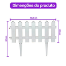 Kit 21 Cercas Plástica Decorativa Jardim Inglês A MAIOR DO MERCADO