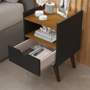 Kit 2 Mesas Cabeceira Quarto Gaveta Decoração Resistente Multiuso Organizador Nicho Retro Cor