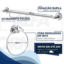Kit Acessórios para Banheiros 5 peças + 2 Porta Shampoo Reto