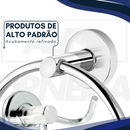 Kit Acessórios para Banheiros 5 peças + 2 Porta Shampoo Reto
