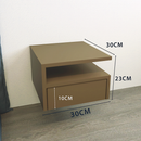 Mesa de Cabeceira Suspensa PG com Gaveta e Prateleira – Design Moderno