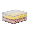 Porta Frios Hermético Presunto Queijo Kit Acrílico Resistente Triplo Pote Mantimentos
