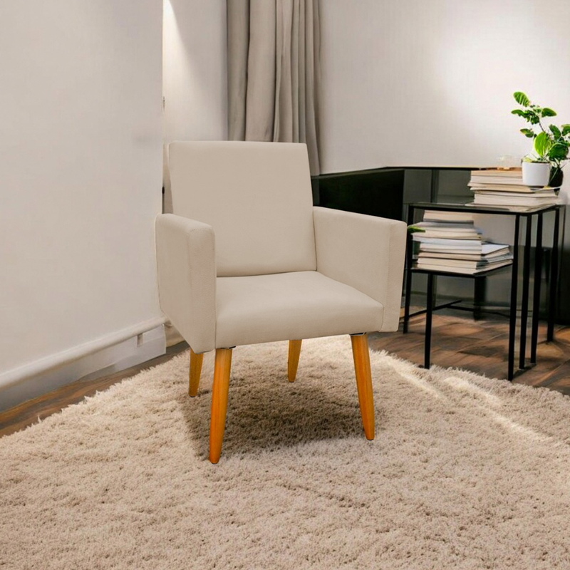 Envio Imediato - Poltrona Decorativa Nina Pé Palito - LR DECOR