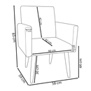 Envio Imediato - Poltrona Decorativa Nina Pé Palito - LR DECOR