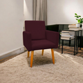 Poltrona Decorativa Nina com Pé Palito em Suede – LR Decor