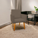 Poltrona Decorativa Nina com Pé Palito em Suede – LR Decor