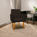 Poltrona Decorativa Nina com Pé Palito em Suede – LR Decor