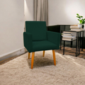 Poltrona Decorativa Nina com Pé Palito em Suede – LR Decor