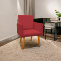 Poltrona Decorativa Nina com Pé Palito em Suede – LR Decor