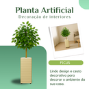 Planta Artificial + Vaso Decorativo Enfeite Casa e Decoração Sala Quarto Escritório