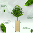 Planta Artificial + Vaso Decorativo Enfeite Casa e Decoração Sala Quarto Escritório