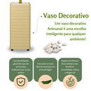 Planta Artificial + Vaso Decorativo Enfeite Casa e Decoração Sala Quarto Escritório
