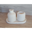 Kit Decoração Susy Larcasari – 3 Peças em Gesso