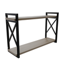 Prateleira Estilo Industrial com Suporte Antiferrugem e Madeira Pinus