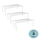 Kit 2 Organizadores de Armário de Cozinha Médio 32cm em Aço Epóxi