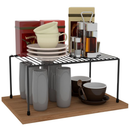 Kit 2 Organizadores de Armário de Cozinha Médio 32cm em Aço Epóxi