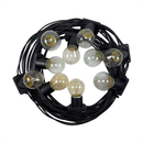 Varal de luzes para área externa com 25m + 25 LÂMPADAS INCANDESCENTES INCLUSAS! 15w 127V e 220V