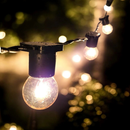 Varal de luzes para área externa com 25m + 25 LÂMPADAS INCANDESCENTES INCLUSAS! 15w 127V e 220V