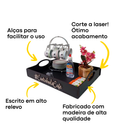 Bandeja Café Da Manhã Grande Resistente Mdf+cantinho Do Café
