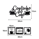 Bandeja Café Da Manhã Grande Resistente Mdf+cantinho Do Café