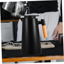 Garrafa Térmica de água / Café 1 Litro Com Termômetro Led Para Chás / Café Design Moderno Cabo Madeira