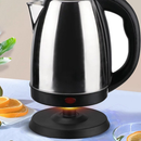 Chaleira Elétrica de Vidro/Inoxidável,1.8L 127V/220V Tampa e Desligamento Automático