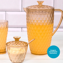 Jarra De Suco 2 Litros Mesa Posta Cozinha Para Servir Ou Guardar na Geladeira Linha Glamour Acrílico