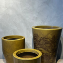 Kit 3 Vasos Marmorizados ou Diamante com Pratos