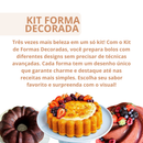 Kit 03 Forma Decorada Para Bolo 22cm